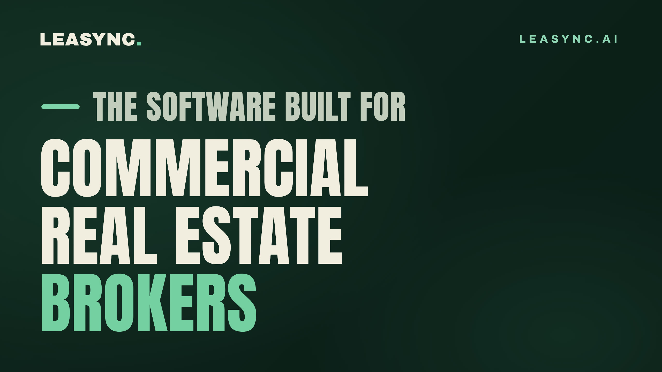 The software built for commercial real estate brokers